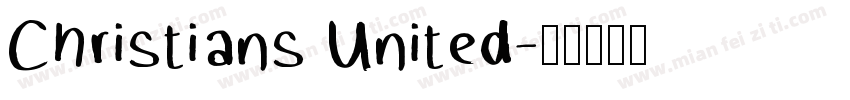 Christians United字体转换